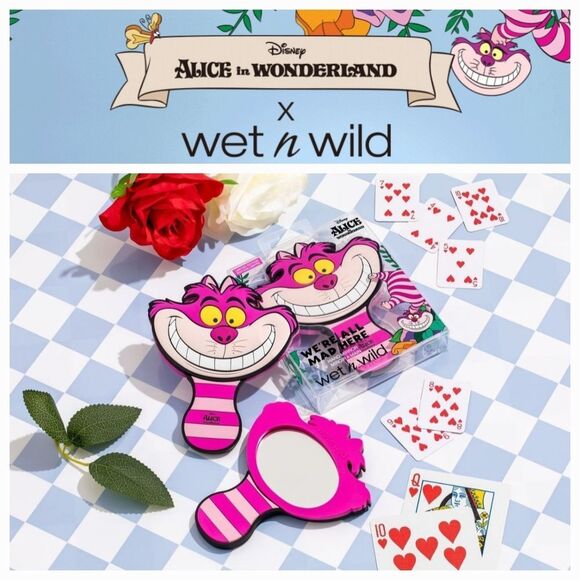 Wet-N-Wild X Alice In Wonderland We're All A Little Mad Here Hand Mirror - Picture 1 of 7